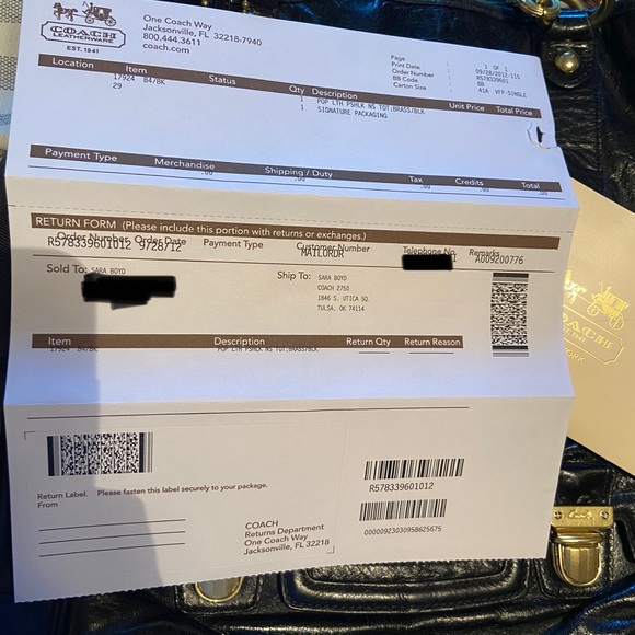 Coach black poppy - Picture 4 of 6